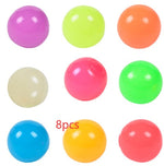 Luminous Sticky Ball Toys Sticky Wall Home Party Games Glow In The Dark Novelty Toys Decompression Squeeze Toy - Cindi Book