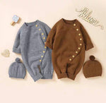 Babies' Knit Jumpsuit Male And Female Baby Sweater - Cindi Book