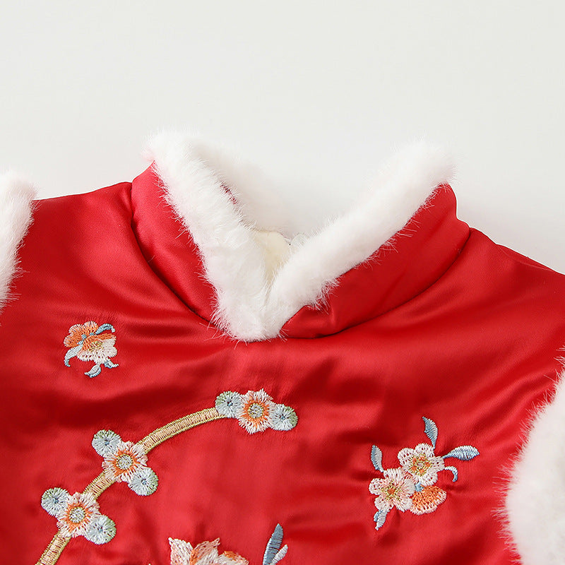 Onesie Winter Baby Triangle Rompers Baby Girl Jumpsuit - Cindi Book