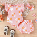 New Type Baby Sleeveless Baby Bodysuit Shorts Two-piece Set - Cindi Book