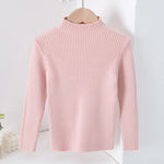 Children's Mock Neck Sweater Knitwear Top - Cindi Book