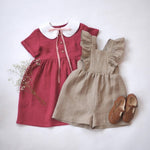 Children's Clothing Infant Cotton And Linen One-piece Shorts Strap - Cindi Book