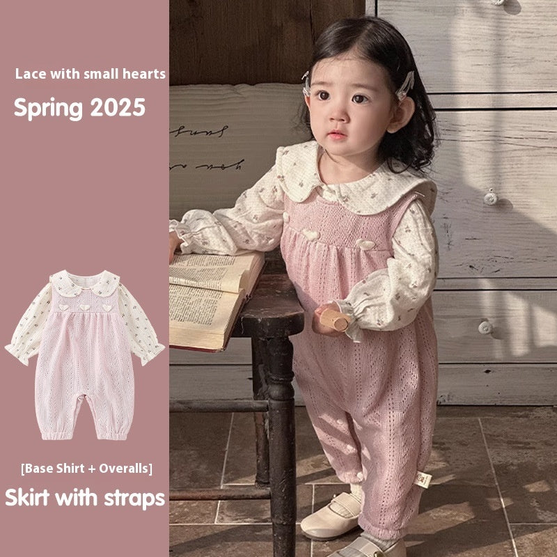 Baby Autumn Suit Baby Girl Cute Rompers Overalls Romper Children's Clothing - Cindi Book