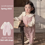 Baby Autumn Suit Baby Girl Cute Rompers Overalls Romper Children's Clothing - Cindi Book