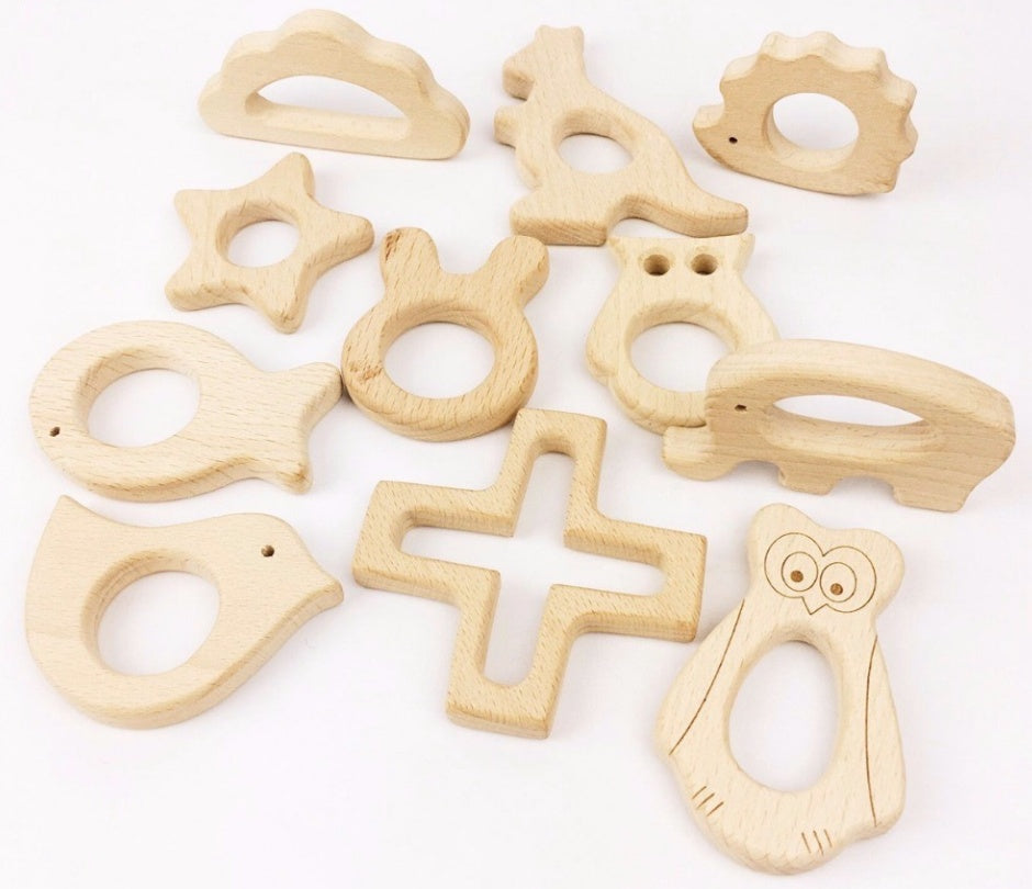 Beech Wood Baby Teethers - Cindi Book