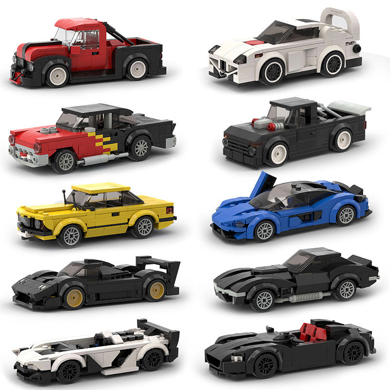 Children's Toys Car Model Sports Car and Small Particle Building Blocks Moc Educational Toys