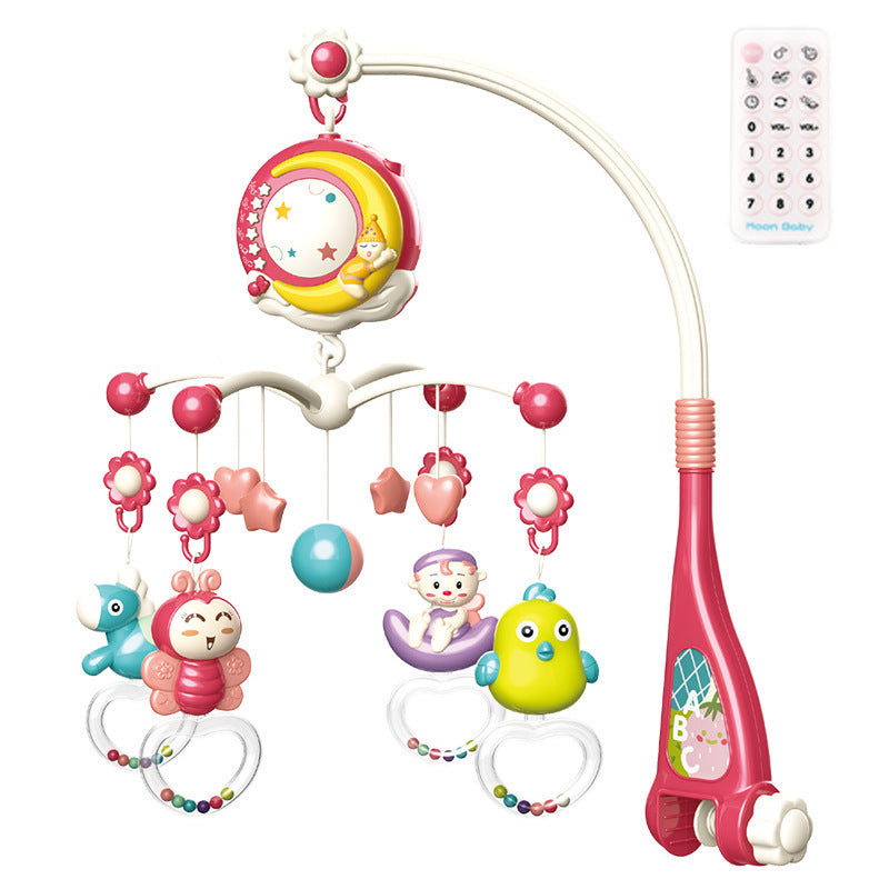 Baby Rattles Crib Mobiles Toy Holder Rotating Mobile Bed Bell Musical Box Projection Newborn Infant Baby Boy Toys - Cindi Book