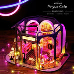 Cute Room Diy Cottage Tasting Cafe Wooden Hand-assembled Villa Model - Cindi Book