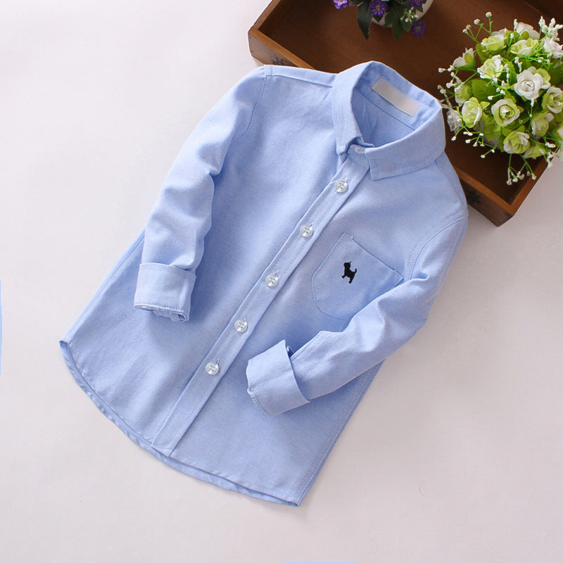 Children's Shirts Boys' Long-sleeved Shirts - Cindi Book