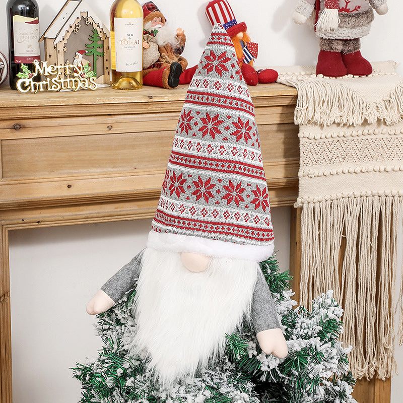 Christmas Tree Hat Forest Elderly Tree-top Star Home Decorations Arrangement Products - Cindi Book