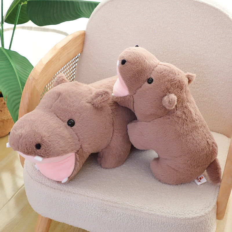 Cute Fat Hippo Plush Doll Doll Pillow Cushion - Cindi Book