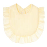 Ruffled Cotton Gauze Lace Bib Saliva Pocket - Cindi Book