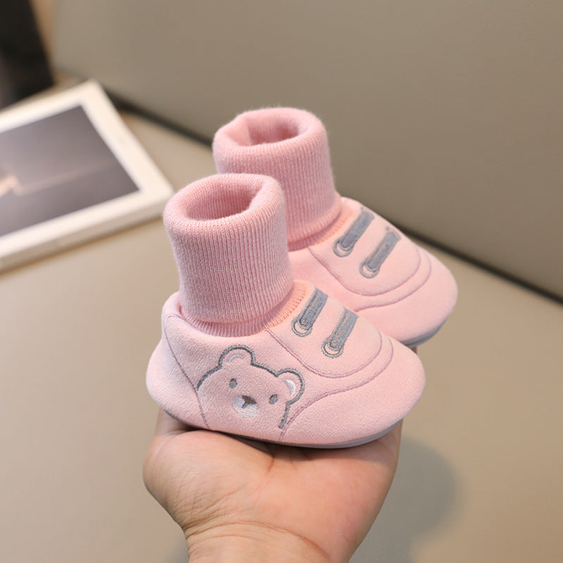 Baby Cloth Shoes Simple Baby Indoor Non-slip Toddler Shoes - Cindi Book