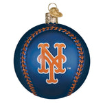 Old World Christmas Mets Baseball Ornament - hand-blown glass Christmas tree ornament (view 3)