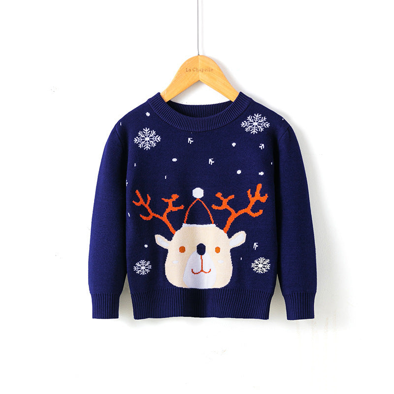 Christmas snowflake fawn sweater - Cindi Book