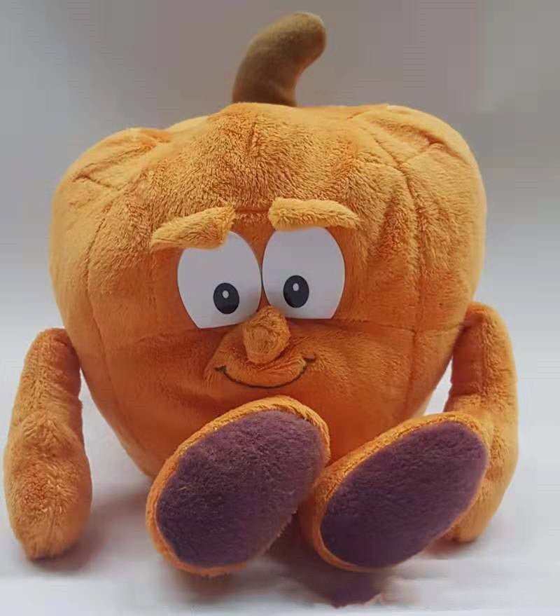 Vegetables and Fruits, Pumpkin and Watermelon Plush Toys - Cindi Book