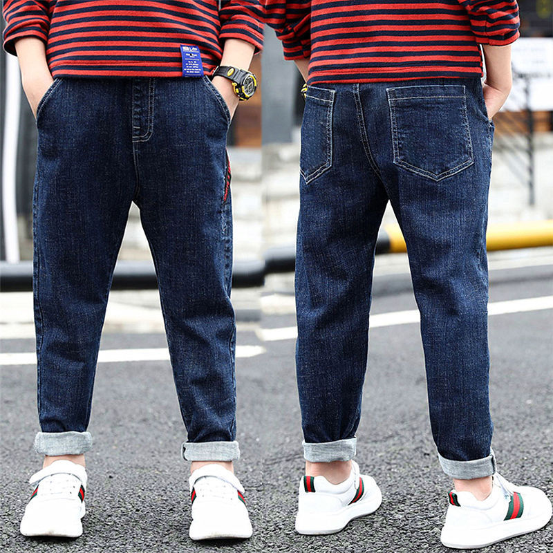 Boys Jeans Autumn And Winter New One-piece Velvet - Cindi Book