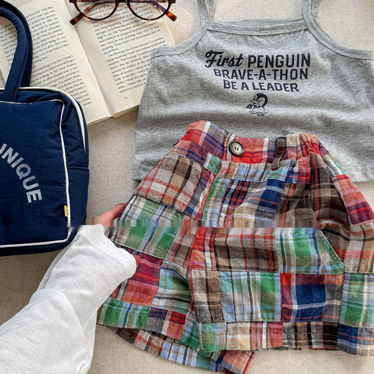 Summer Wear Fashion Stitching Short Boy And Girl Pants - Cindi Book