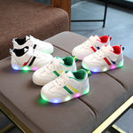 Kimmy White LED Sneakers Shoes - Cindi Book