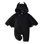 Baby Onesies Baby Halloween Bat Hooded Onesies Little Devil Shaped Onesies - Cindi Book