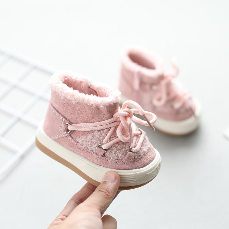 Plus Velvet Warm Korean Baby Cotton Shoes - Cindi Book