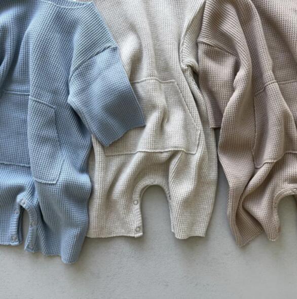 Long Sleeve One-piece Hidden Hook Baby Comfortable Romper - Cindi Book