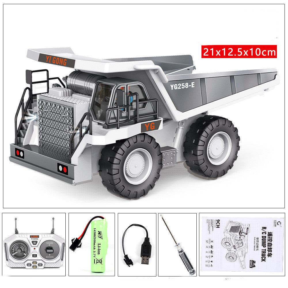 Children's Simple Alloy Charging Excavator Toy Car - Cindi Book