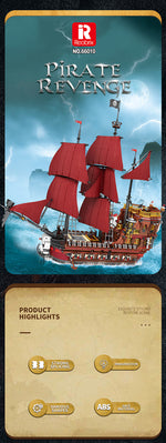 High-Difficulty Building Block Toy With Black Pearl Assembly Model Pieces - Cindi Book