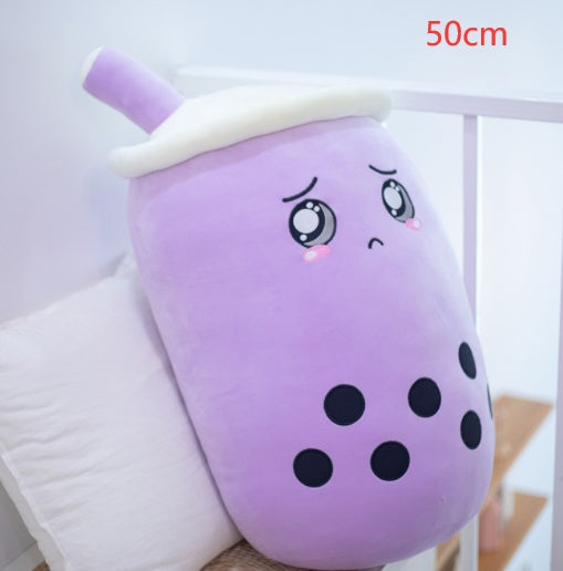 Cute Fruit Drink Plush Stuffed Soft Strawberry Milk Tea Plush Boba Tea Cup Toy Bubble Tea Pillow Cushion Kids Gift - Cindi Book