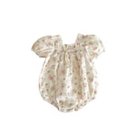 Bow Knot Baby Girl Puff Sleeve Romper - Cindi Book