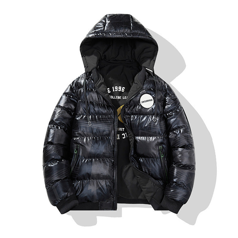 Thickened Hooded Cotton-padded Jacket Men's Plus Size Cotton Clothes Men's Coat - Cindi Book