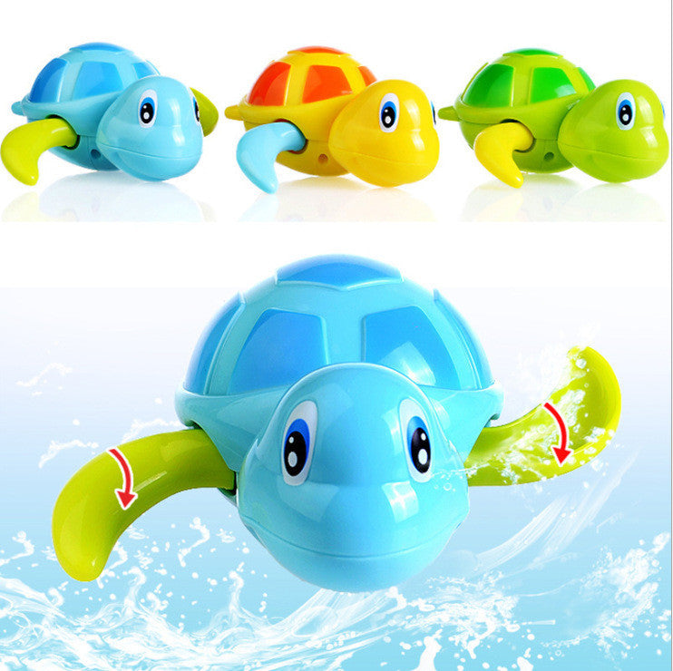 Baby Tortoise Bathroom Toys Baby Bathing in Water Swimming