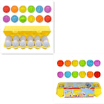 Baby Learning Educational Toy Smart Egg Toy Games Shape Matching Sorters Toys Montessori Eggs Toys For Kids Children - Cindi Book