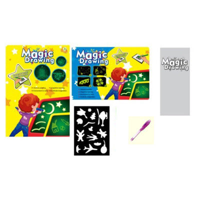 Educational Toy Drawing Pad 3D Magic 8 Light Effects Puzzle Board Sketchpad - Cindi Book
