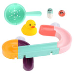 Kids Bath Toys Wall Suction Cup Marble Race Run Track Bathroom Bathtub Baby Play Water Games Toy Kit for Children - Cindi Book