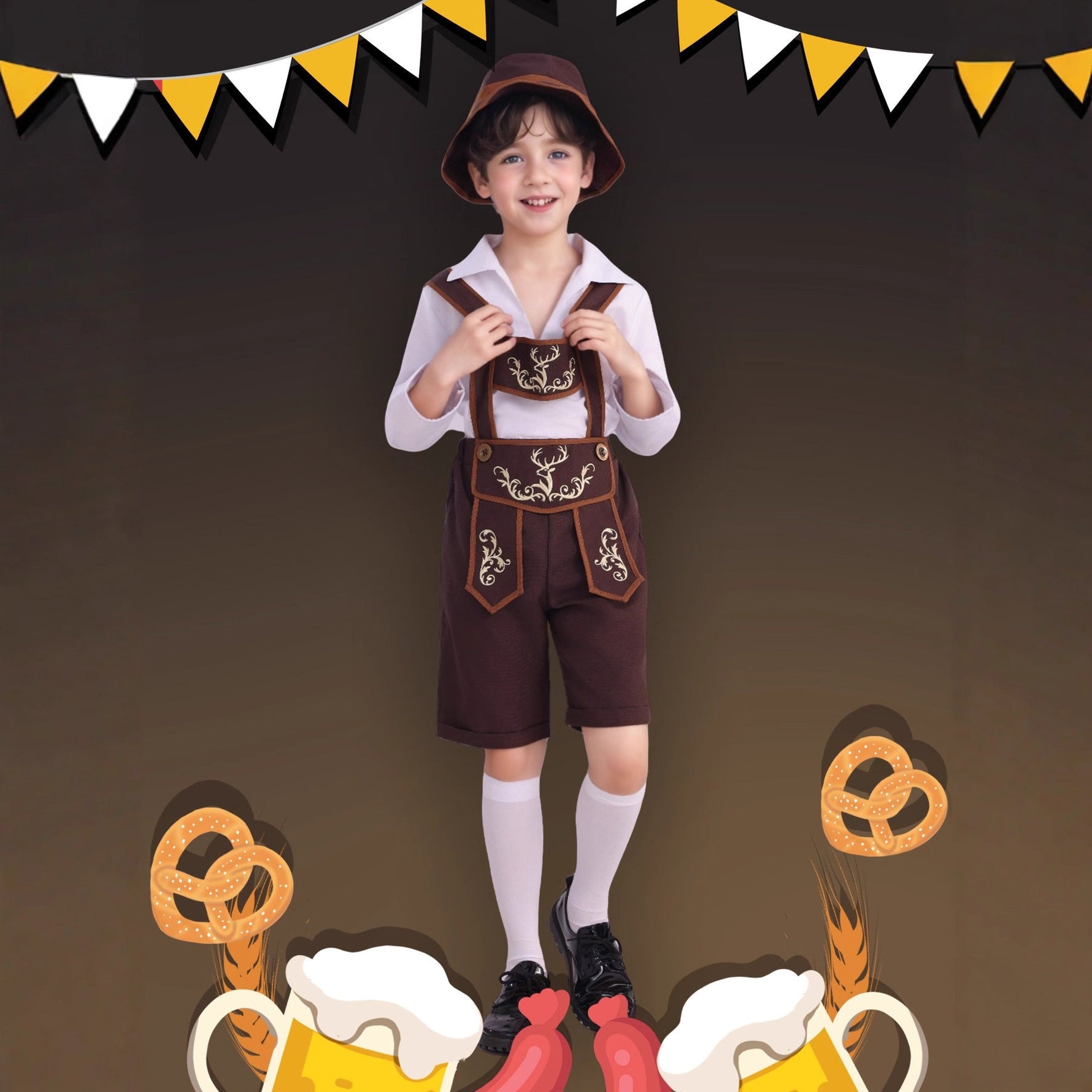 Children's Munich Bavarian Beer Festival Boy Suit Clothing - Cindi Book
