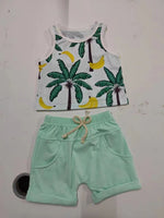 Spring Leisure Printed Vest Shorts Set - Cindi Book
