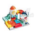 Aerospace Orbital 71 Large Particle Children's Slide Assembled Building Blocks - Cindi Book