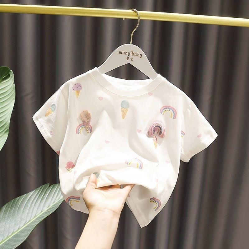 Thin Children's Summer Clothing Baby Summer Clothing Top - Cindi Book
