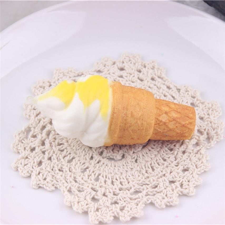 Slow rebound simulation ice cream small torch sweet pendant decompression toy squeezing music - Cindi Book