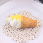 Slow rebound simulation ice cream small torch sweet pendant decompression toy squeezing music - Cindi Book