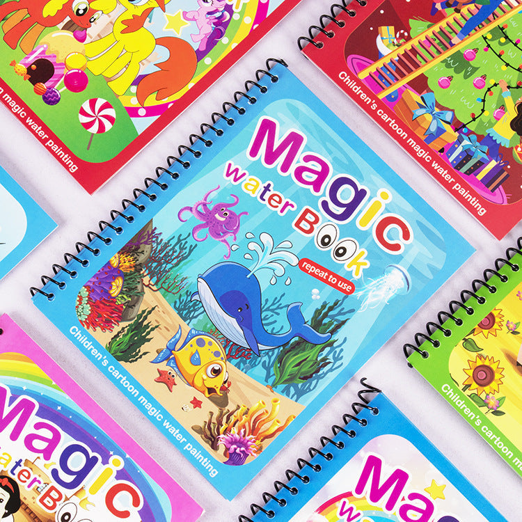 Children's Creative Magic  Water Painting Book - Cindi Book