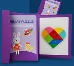 Children's Wooden Magnetic Tangram Educational Toy - Cindi Book