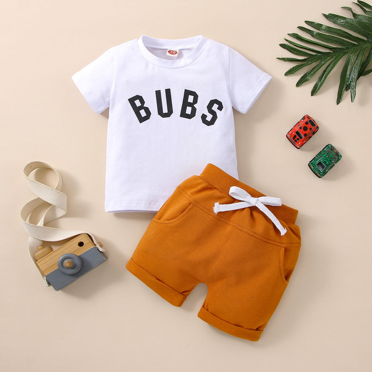 Short Sleeve Suit Boy Letter Printing - Cindi Book