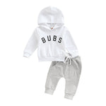 Boys' Letter Printed Hoodie Trousers Suit - Cindi Book