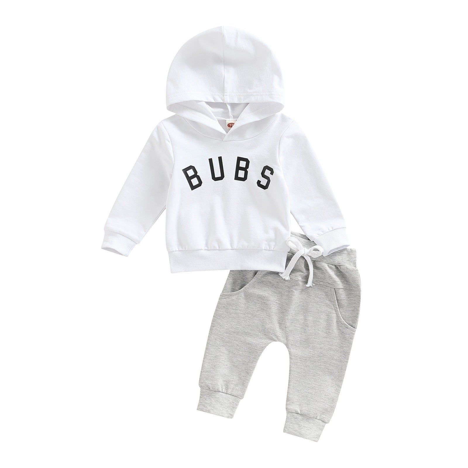 Boys' Letter Printed Hoodie Trousers Suit - Cindi Book