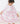 Pink Plaid 3/4 Sleeve Pocket Twirl Dress