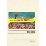Vintage Lined Notebook Greetings from Santa Cruz, California - Paperback