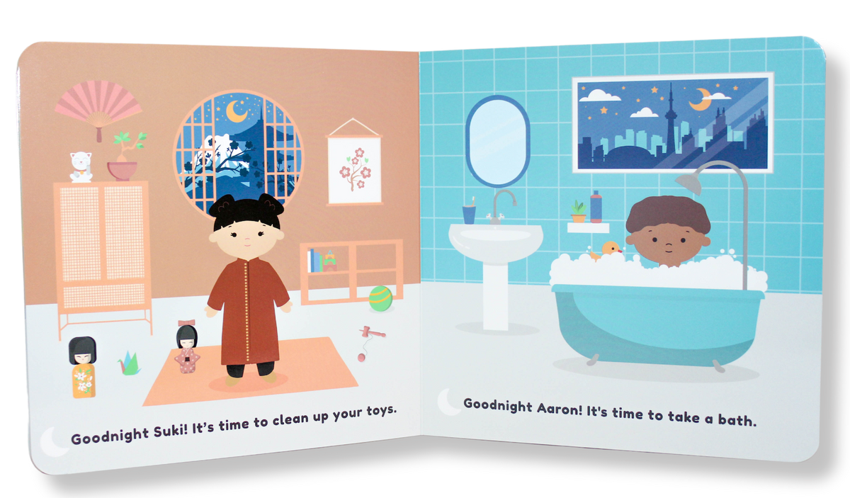 Kids of the World: Good Morning, Good Night Board Book