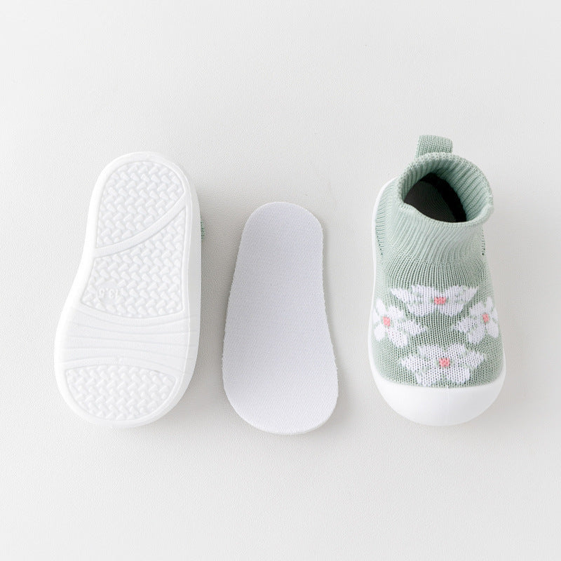 Baby Soft Bottom Non-slip Knit Breathable Toddler Shoes - Cindi Book